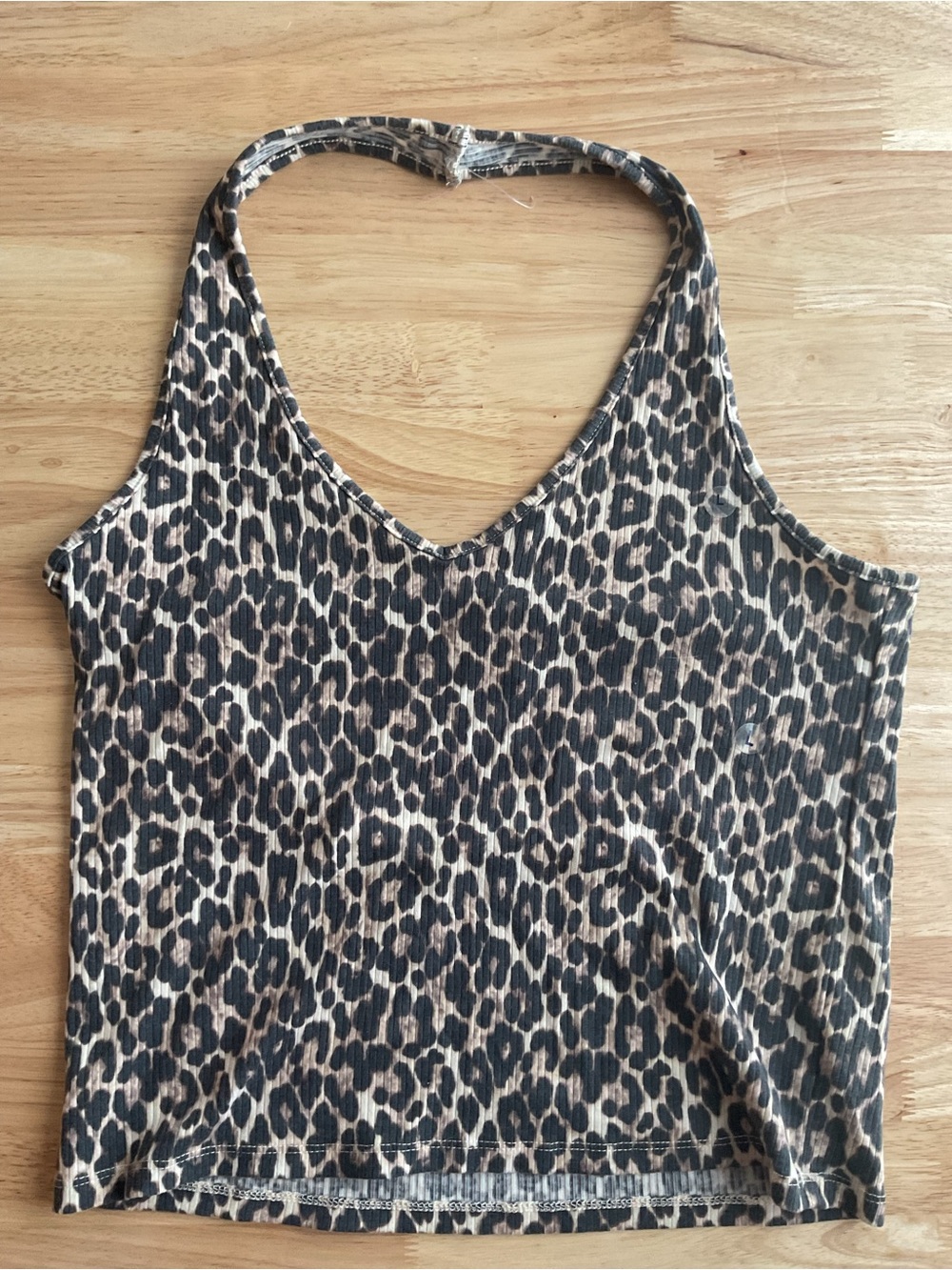 American Eagle Outfitters (NWOT) - Leopard Print V-Neck Halter Tank